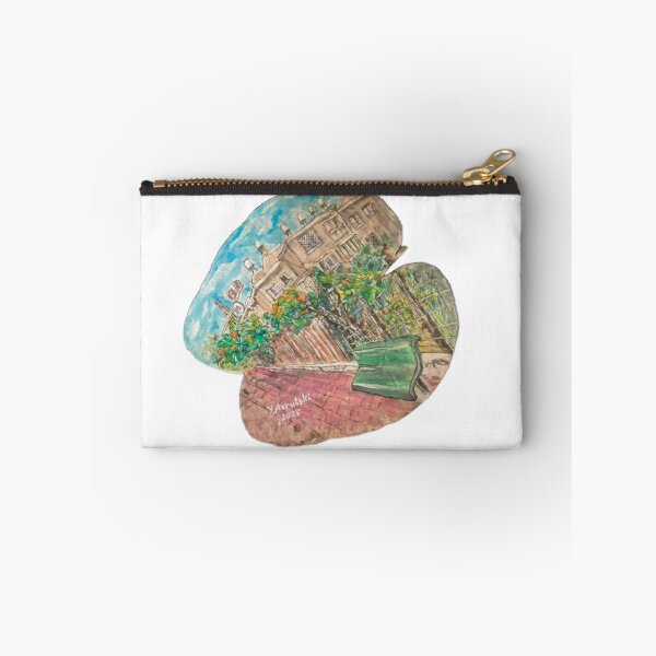 Item preview, Cityscape on a Real Leaf, Hand-Painted Urban Garden designed and sold by Julia's Print Studio .