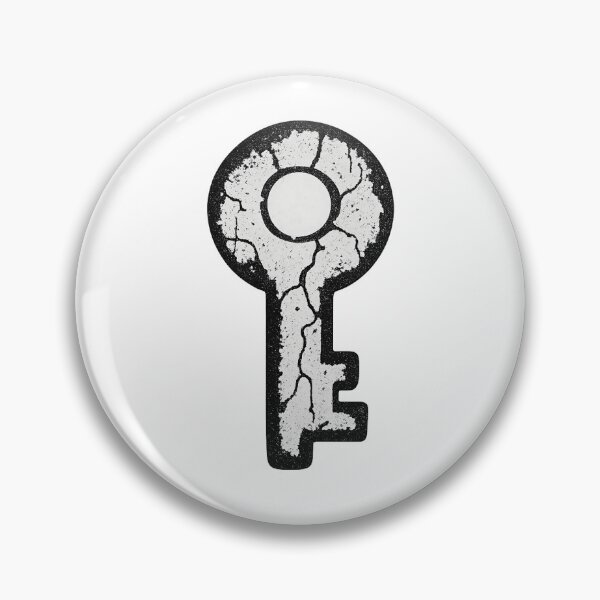 Item preview, Minimalist grunge logo "BROKEN KEY" – broken key & lost key aesthetic | Black and white T-shirt graphic designed and sold by AlphaAutomation.
