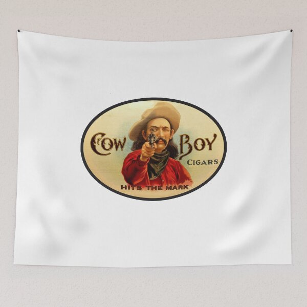 Item preview, Vintage Cowboy Cigars - Hits The Mark designed and sold by QuayTradingCo.