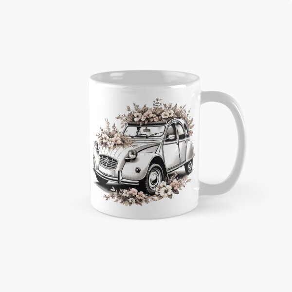 Item preview,  beautiful vintage citroen 2cv with flowers designed and sold by nicnacc.