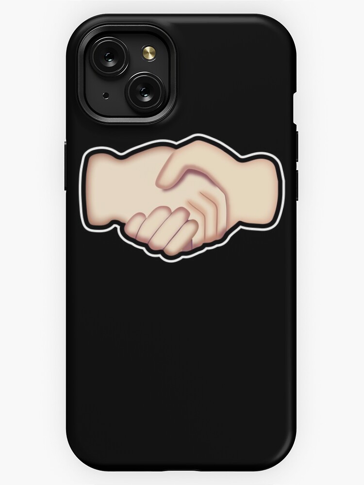 shake hand emoji iPhone Case for Sale by MisterSmithers