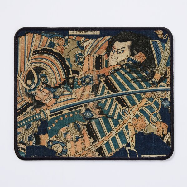 Item preview, SAMURAI COMBAT WITH KATANA SWORDS by Hokusai  designed and sold by BulganLumini.