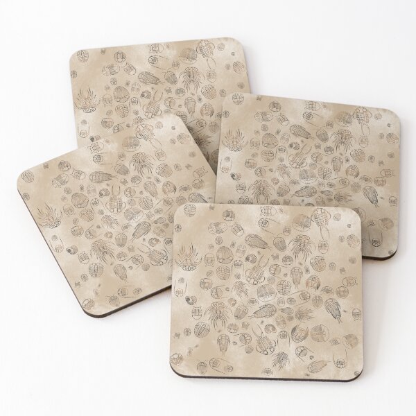 Item preview, Copy of Trilobite Pattern (oval, black & beige, stone style) designed and sold by EmiliaMoscovich.