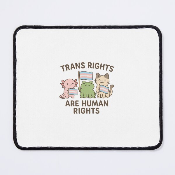 Item preview, Trans Rights Are Human Rights – Cute Animal Pride Sticker designed and sold by Queer Designs.