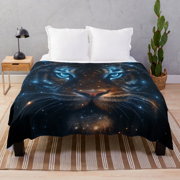 Item preview, Cosmic light Wild Tiger designed and sold by Petalandfur.