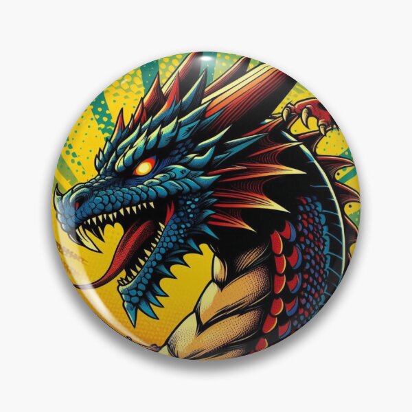 Item preview, pop art style dragon designed and sold by Dogandesighn.