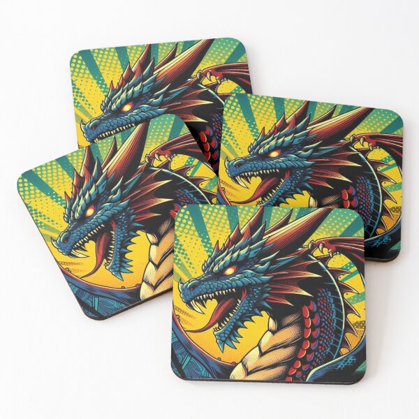 Item preview, pop art style dragon designed and sold by Dogandesighn.