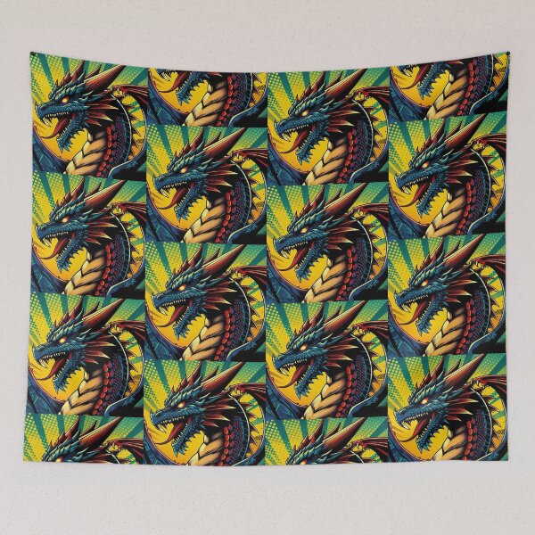 Item preview, pop art style dragon designed and sold by Dogandesighn.