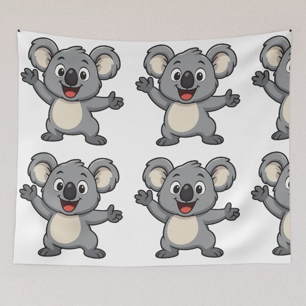 Item preview, Happy Cartoon Koala designed and sold by IllustrifyArts.