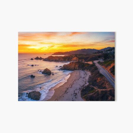 Item preview, Road on cliffs with rough sea - Aerial landscape designed and sold by TheArtistOf2022.