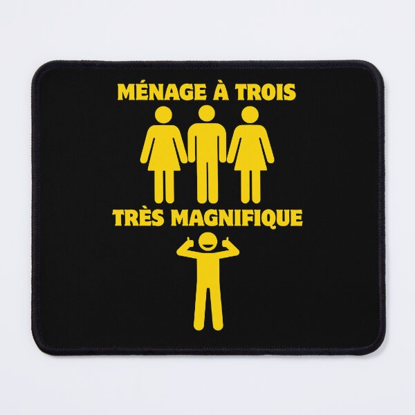 Item preview, Ménage à Trois Très Magnifique – Threesome Humor designed and sold by UNK-Fatigues.