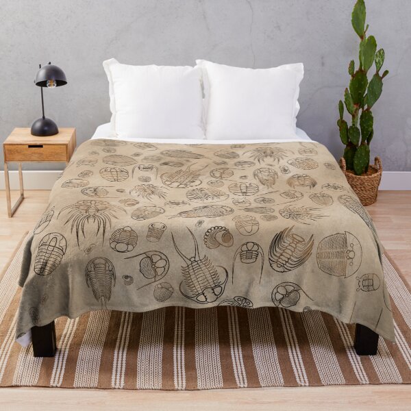 Item preview, Trilobite Pattern (oval, black & beige, stone style new version) designed and sold by EmiliaMoscovich.