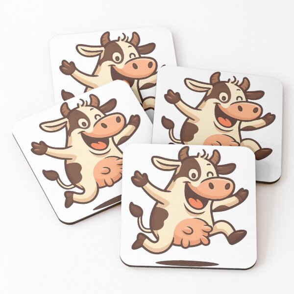 Item preview, Dancing Cartoon Cow designed and sold by IllustrifyArts.
