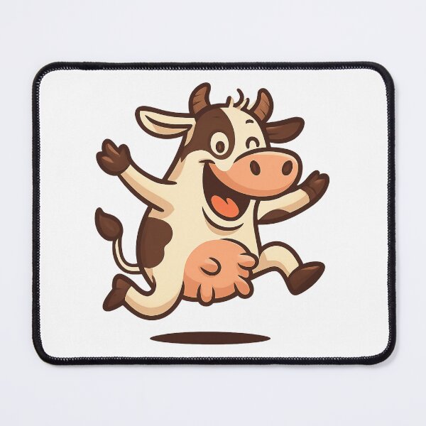 Item preview, Dancing Cartoon Cow designed and sold by IllustrifyArts.