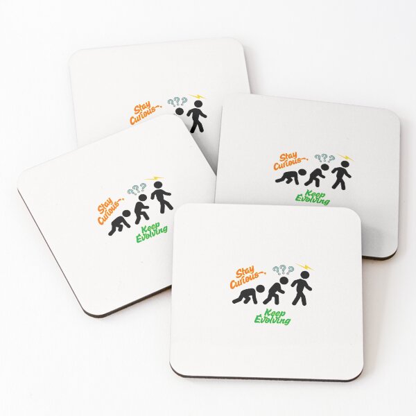 Item preview, Stay Curious, Keep Evolving. Sticker designed and sold by SalDrisy.