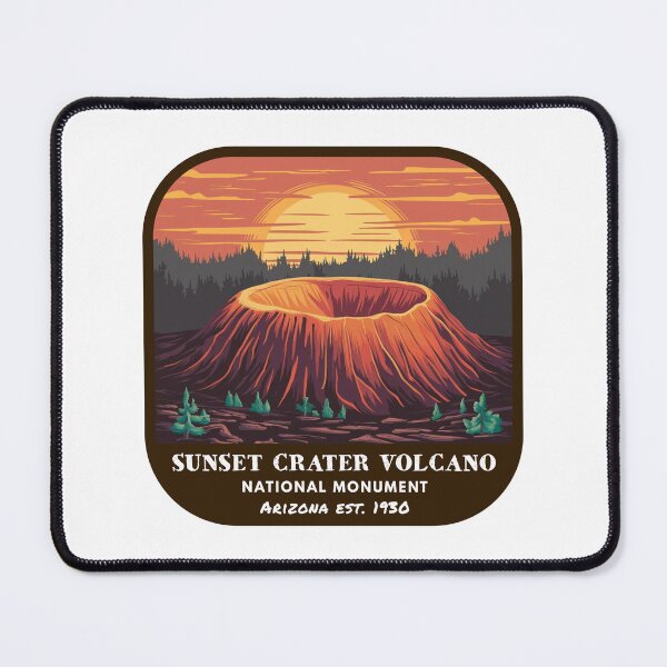 Item preview, Vintage Sunset Crater Volcano National Monument (Arizona) designed and sold by RabbitK.