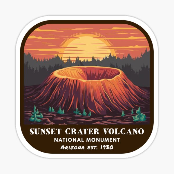 Item preview, Vintage Sunset Crater Volcano National Monument (Arizona) designed and sold by RabbitK.