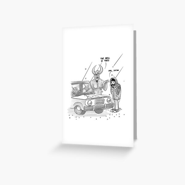 Hail, Satan Greeting Card