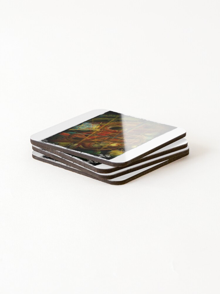 Thumbnail 4 of 5, Coasters (Set of 4), Abstract expressionism designed and sold by Jasonterhune01.