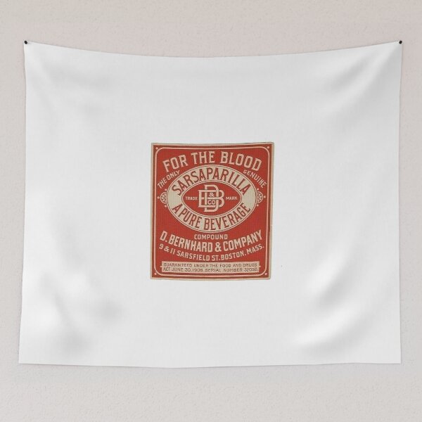 Item preview, Vintage Sarsaparilla A Pure Beverage - For The Blood - D. Bernhard and Company - Boston, Mass designed and sold by QuayTradingCo.