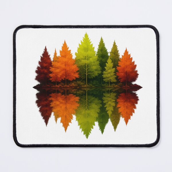 Item preview, Colorful Autumn Forest Reflection Nature Art For Tree Lovers designed and sold by OleOleStore.