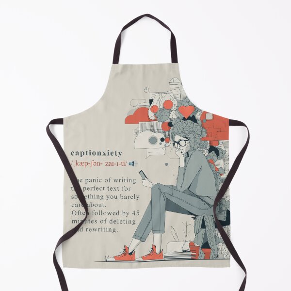 Item preview, Captionxiety – The Fear of Saying Anything Online designed and sold by Bearabilia.