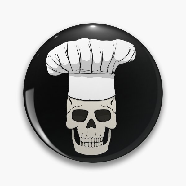 Item preview, Funny and Spooky Chef Skull Cook Pirate Flag Jolly Roger designed and sold by Jaudaux Designs.