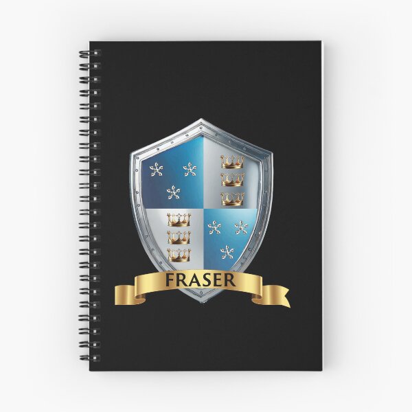 Item preview, Fraser Crest Emblem  Shield of Stars with Name Banner Bold designed and sold by Highlandkings.