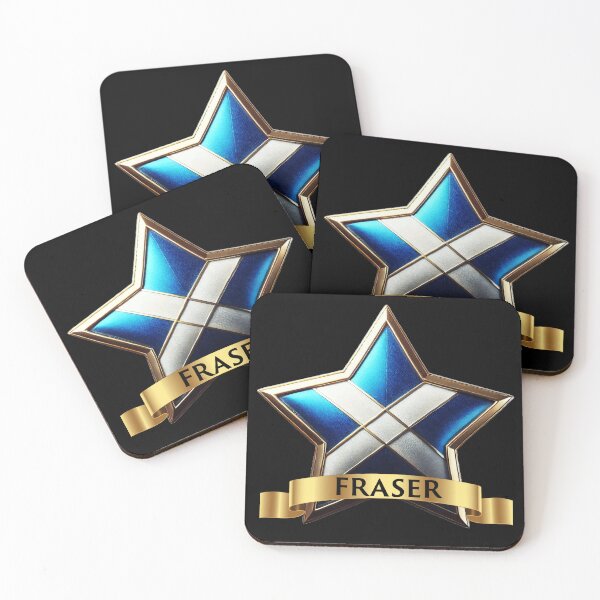 Aperçu de l'œuvre Étoile du clan Fraser, gloire écossaise en or et bleu créée et vendue par Highlandkings.