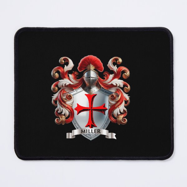 Item preview, Miller Family Crest Crusader Valor Meets Generational Honor designed and sold by Highlandkings.