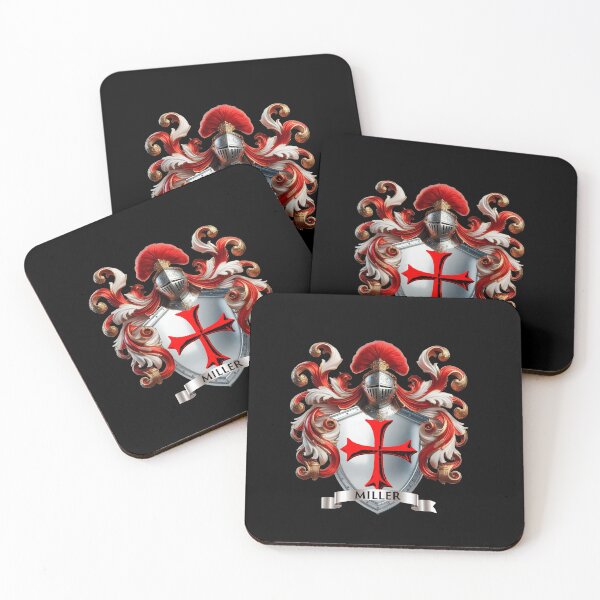 Item preview, Miller Family Crest  Crusader Valor Meets Generational Honor designed and sold by Highlandkings.