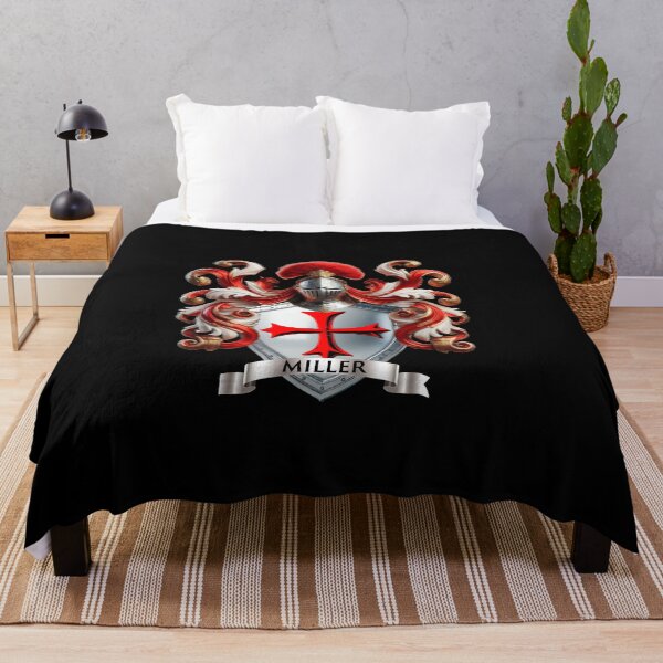 Item preview, Miller Family Crest Crusader Valor Meets Generational Honor designed and sold by Highlandkings.