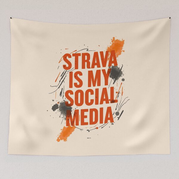 Item preview, Strava Is My Social Media – Bold, Minimalist Design for Fitness Enthusiasts | Motivational designed and sold by BMLprint ⭐⭐⭐⭐⭐.