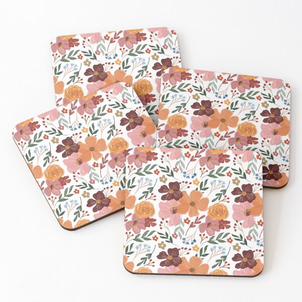 Item preview, Autumn Florals – Watercolour Style Pattern with Berries designed and sold by dreamy-blooms.