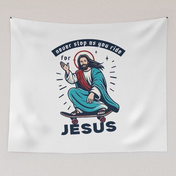 Item preview, Jesus Meme // Never stop as you ride for Jesus designed and sold by Scaryzz.