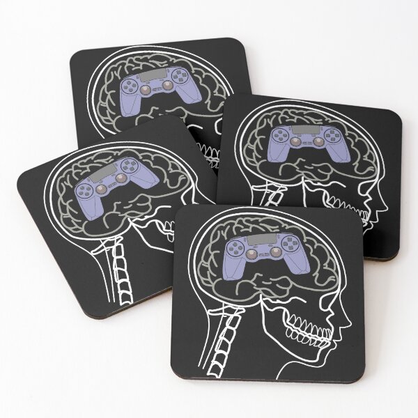 Item preview, Funny X-ray of Game Console Controller on Brain designed and sold by Jaudaux Designs.