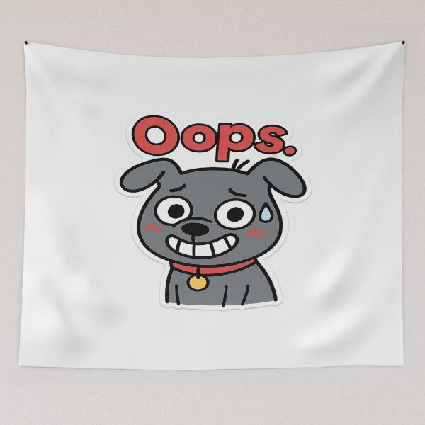 Item preview, Oops Dog_smile first regret later designed and sold by Studiokif.