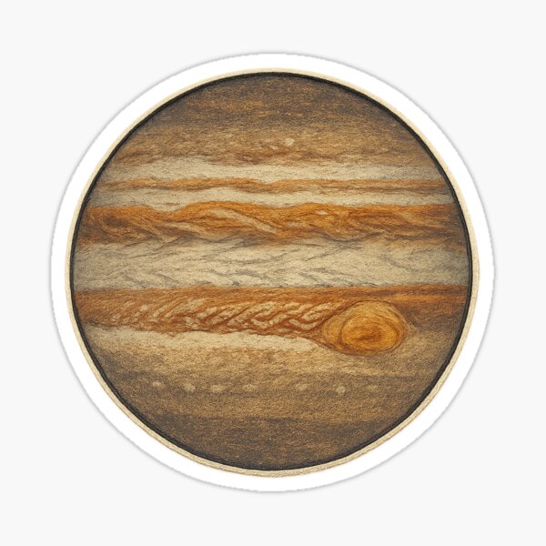 Item preview, Space Aesthetic Jupiter | Solar System Art Print designed and sold by DibujandoPorfa.