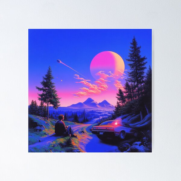 Item preview, Surreal Lofi Landscape designed and sold by V-Fantasy.
