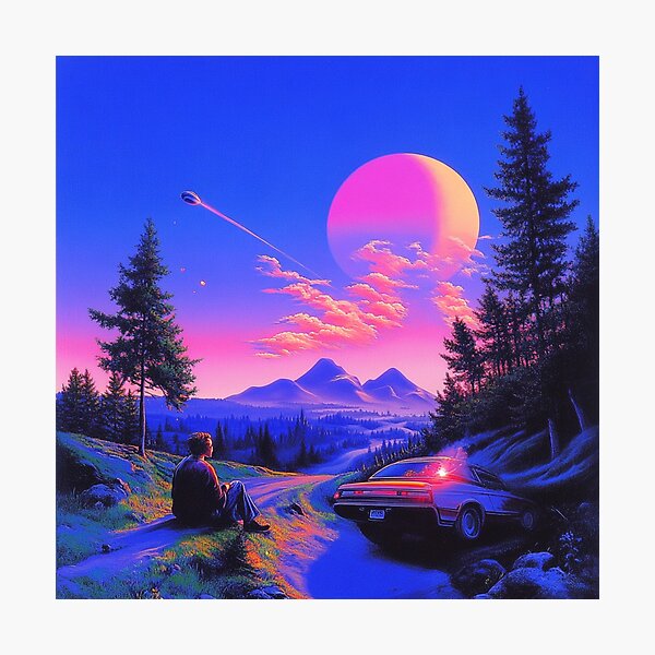 Item preview, Surreal Lofi Landscape designed and sold by V-Fantasy.