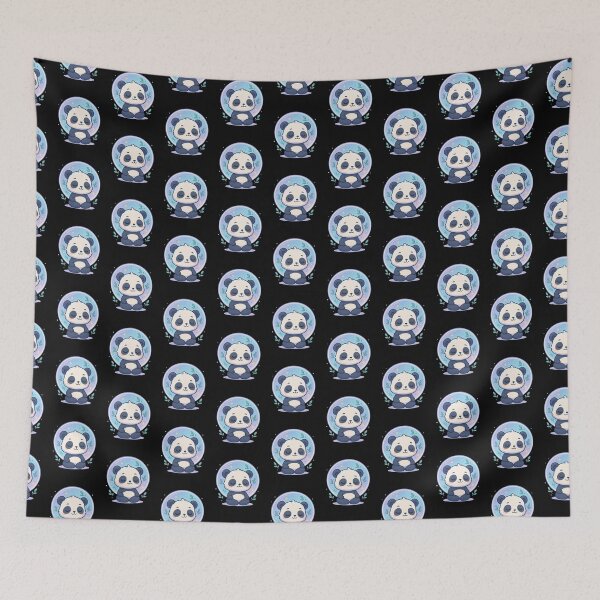 Item preview, Chibi Panda with Emotional Weather – Rain to Rainbow Mood designed and sold by ColorSplash123.