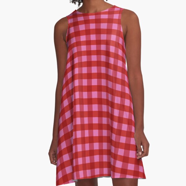 Item preview, Red & Pink Gingham – Bold Clean Check Pattern designed and sold by dreamy-blooms.