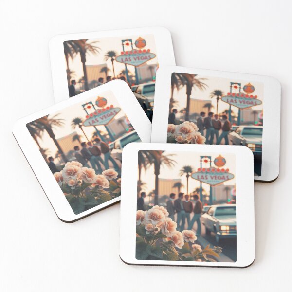 Item preview, 1980s Las Vegas Flowers – AI Black and White Artwork with Floral Focus for Clothing and Accessories for Plant Lovers designed and sold by knalpot-design.