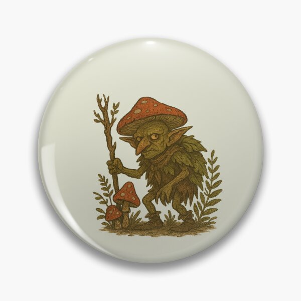 Item preview, Forest Gobbo – Goblincore Woodland Goblin designed and sold by Moss & Mischief.