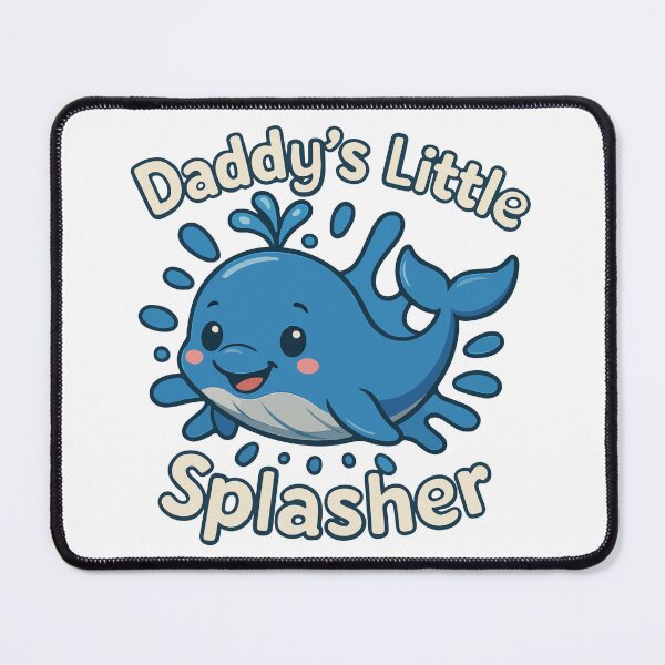 Item preview, Daddy's Little Splasher Cute Baby Whale designed and sold by HandicraftArt.