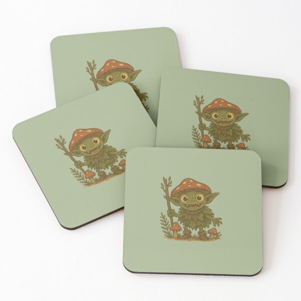 Item preview, Cute Forest Gobbo – Goblincore Woodland Goblin designed and sold by Moss & Mischief.