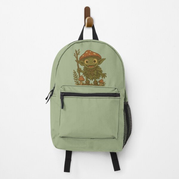 Item preview, Cute Forest Gobbo – Goblincore Woodland Goblin designed and sold by Moss & Mischief.
