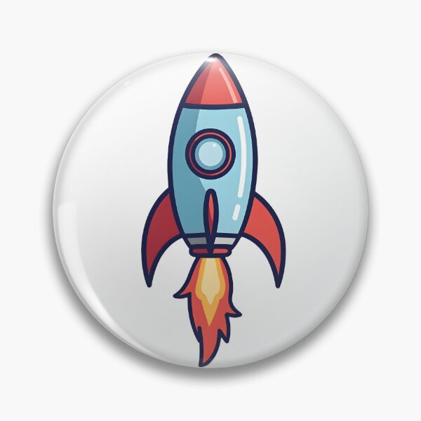 Item preview, Cute Rocket Sticker designed and sold by Trending Designs.