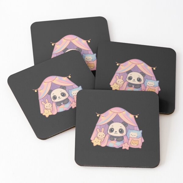 Item preview, Chibi Panda in a Cozy Blanket Fort – Safe Space Comfort Vibes designed and sold by ColorSplash123.