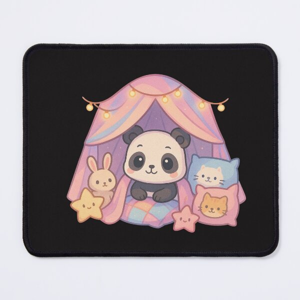 Item preview, Chibi Panda in a Cozy Blanket Fort – Safe Space Comfort Vibes designed and sold by ColorSplash123.